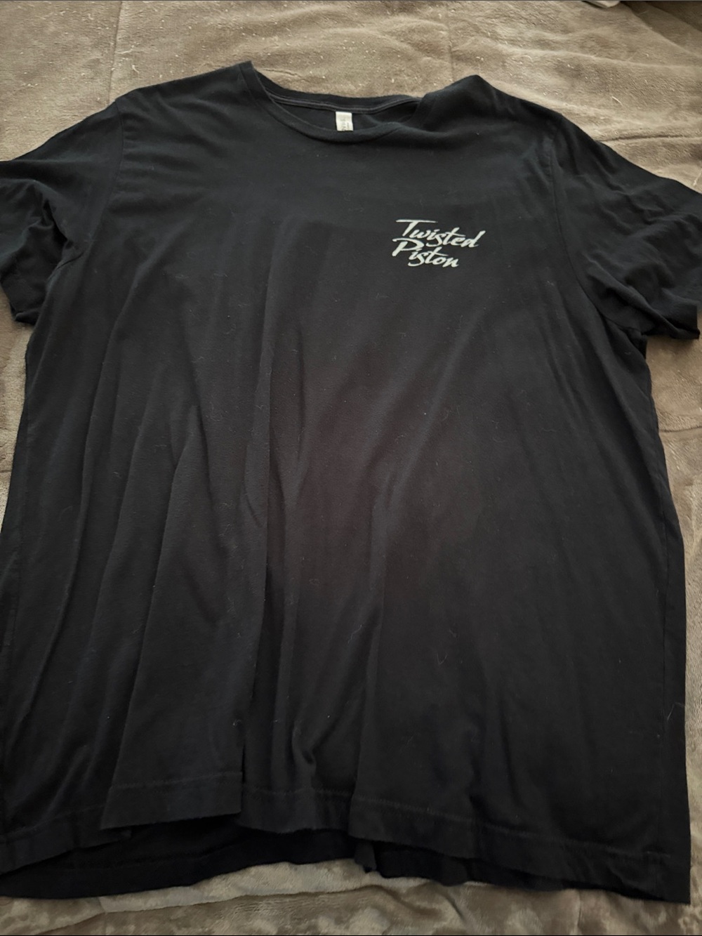 Bella Canvas Black Short-Sleeve Tee with Small White Logo